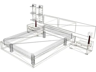 Bed 3D Model preview
