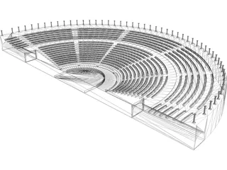 Odeon Amphitheater 3D Model preview