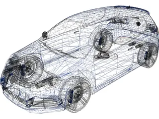 Volkswagen Golf V Mk6 GTR 3D Model preview