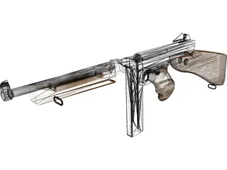 M1A1 Thompson 3D Model preview
