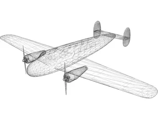 Lockheed L-10 Electra 3D Model preview