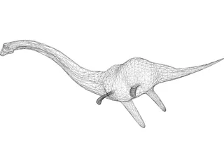 Nessie Dinosaur 3D Model preview
