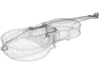 Cello 3D Model preview