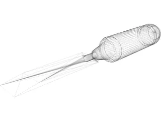 Chisel Tool 3D Model preview
