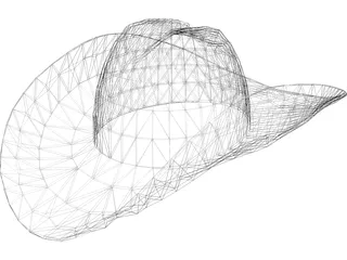 Cowboy Hat 3D Model preview