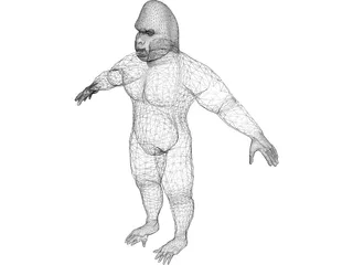King Kong 3D Model preview