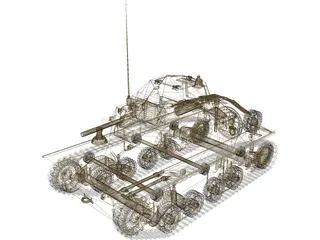 Fiat L6-40 3D Model preview