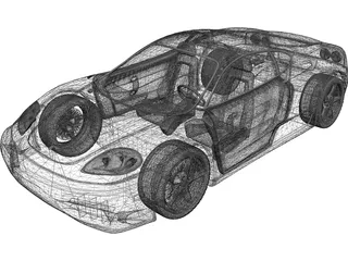 Ferrari 360 Modena (1999) 3D Model preview