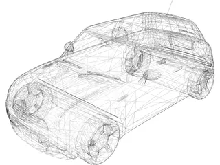 Mini Cooper (2000) 3D Model preview