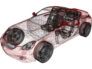 Lexus SC430 (2002) 3D Model preview