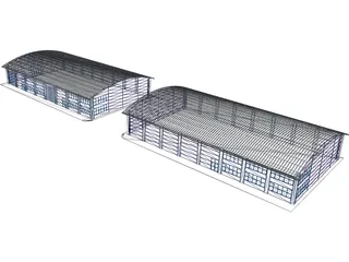 Industrial Units 3D Model preview