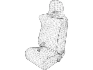 Seat Racing 3D Model preview