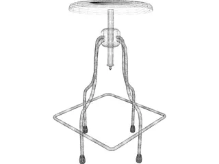 Precision Stool 3D Model preview