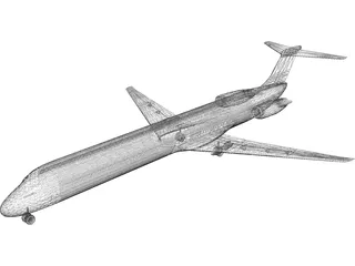 McDonnell Douglas MD-80 3D Model preview