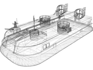 Hovercraft 3D Model preview