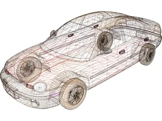 Dodge Neon (1995) 3D Model preview