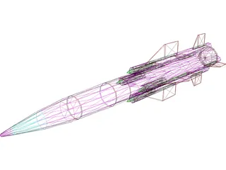 SSN-22 Sunburn (Soviet) 3D Model preview
