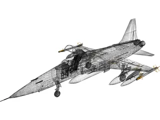 F-5E 3D Model preview