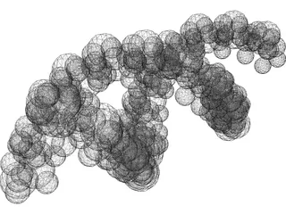 DNA Strand 3D Model preview