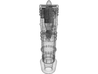 Jet Engine 3D Model preview