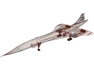 Concorde 3D Model preview