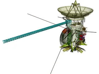 Cassini Satellite 3D Model preview