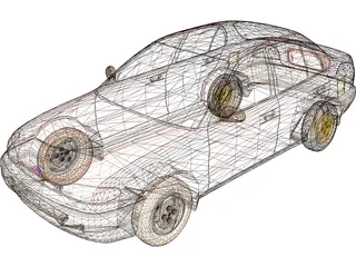 Hyundai Accent (1995) 3D Model preview