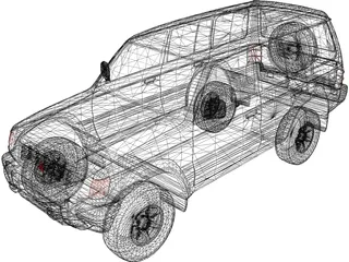 Mitsubishi Montero (1995) 3D Model preview