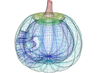 Jack-o-Lantern 3D Model preview