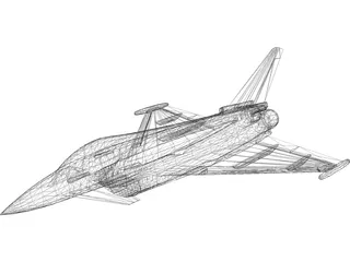 Eurofighter 2000 3D Model preview