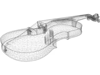 Violin 3D Model preview