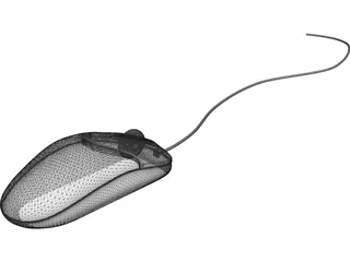 Optical Mouse 3D Model preview