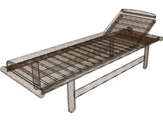 Chaise Longue 3D Model preview