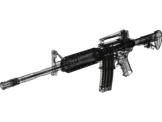 M4A1 Rifle 3D Model preview