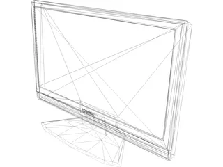 TV Toshiba Regza Z1000 3D Model preview