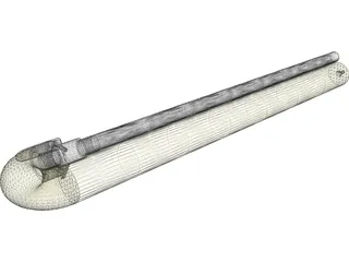 Spud Gun 3D Model preview