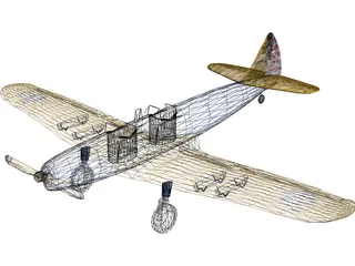 Ryan PT-19 Cornell 3D Model preview