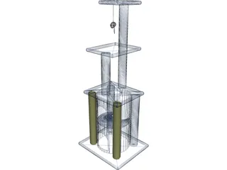 Cat Tree 3D Model preview