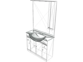 Bath Furniture 3D Model preview