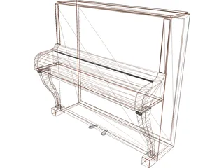 Piano 3D Model preview