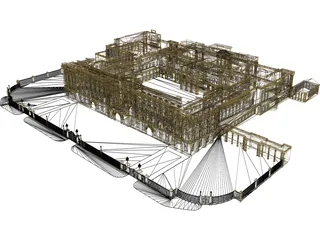 Palace Buckingham 3D Model preview