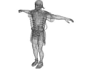 Roman Soldier 3D Model preview