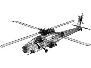 Boeing AH-64 Apache 3D Model preview