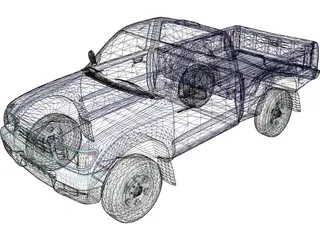 Toyota Tacoma (1996) 3D Model preview