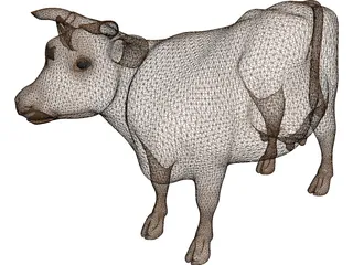 Young Cow 3D Model preview