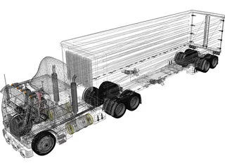 Freightliner 3D Model preview