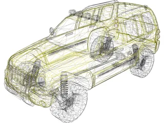 Jeep Liberty 3D Model preview
