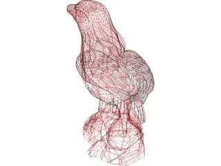 Eagle on Rock 3D Model preview
