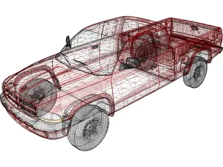 Dodge Dakota Sport (1999) 3D Model preview