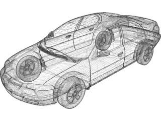 Dodge Stratus (1999) 3D Model preview